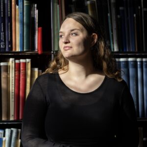 Billede af Anne Katrine Bagai, skriveunderviser og formand i foreningen værk